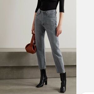 BLACK - Goldsign The Relaxed Straight Mid-Rise Milton Jeans Size 25